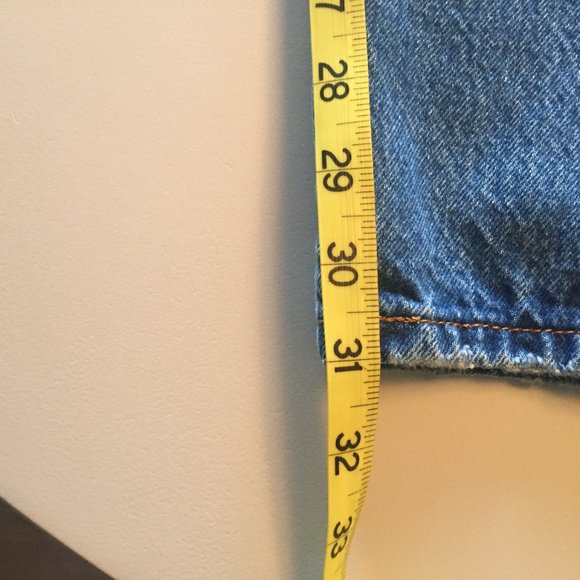 LEVIS 501 Org Fit Wom Jeans W28 L32 Athens Dark Wash - Picture 14 of 15